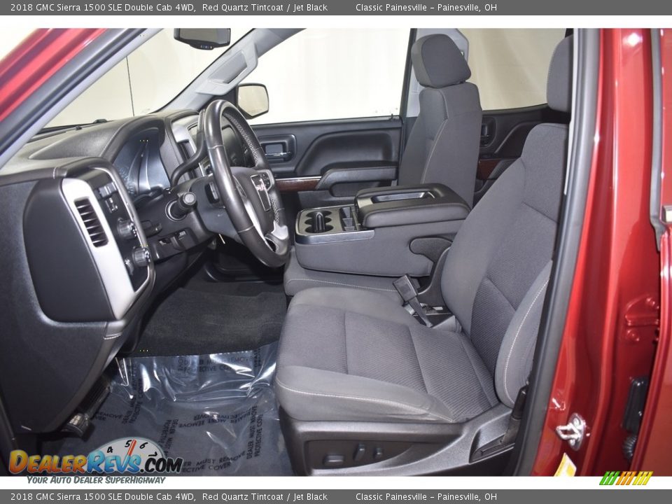 2018 GMC Sierra 1500 SLE Double Cab 4WD Red Quartz Tintcoat / Jet Black Photo #7