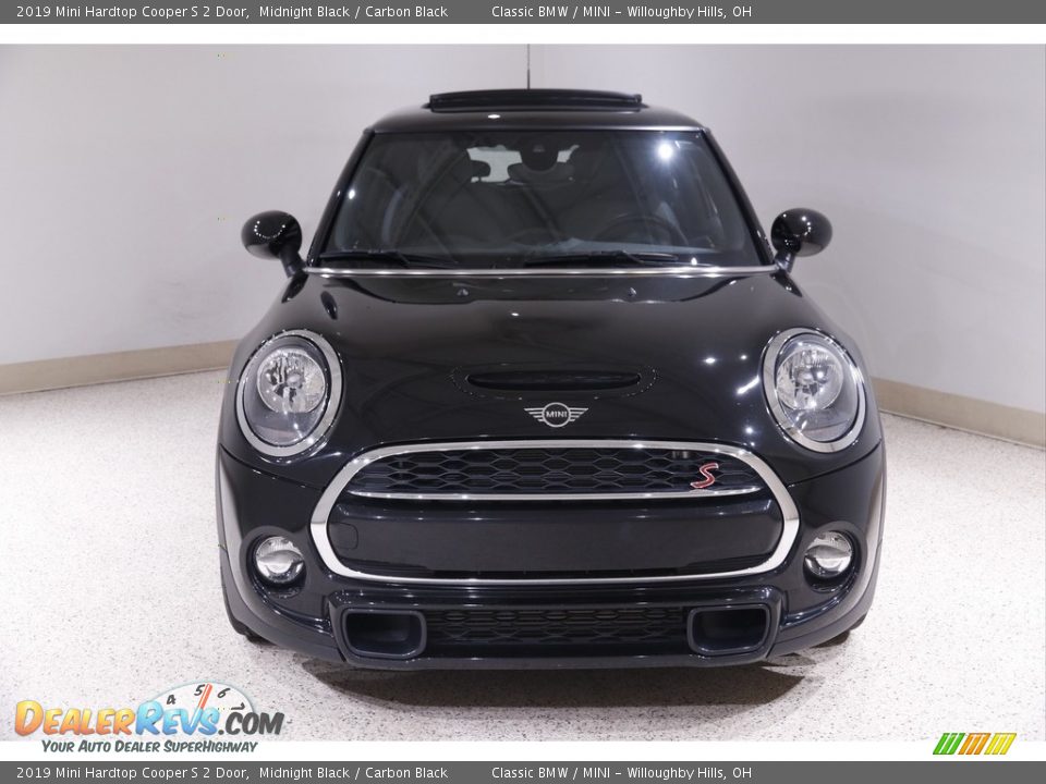 2019 Mini Hardtop Cooper S 2 Door Midnight Black / Carbon Black Photo #2