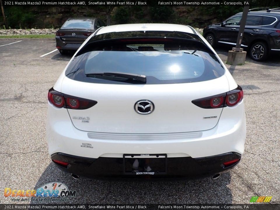 2021 Mazda Mazda3 Premium Hatchback AWD Snowflake White Pearl Mica / Black Photo #8