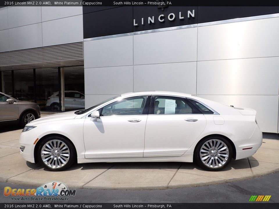 White Platinum 2016 Lincoln MKZ 2.0 AWD Photo #2