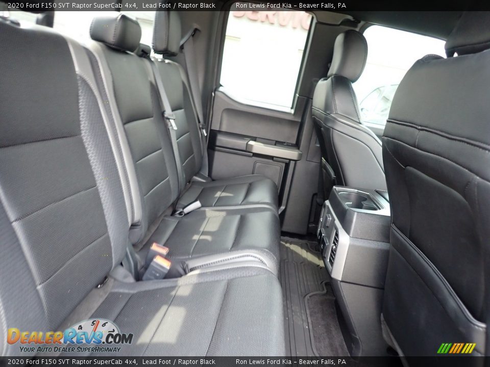 Rear Seat of 2020 Ford F150 SVT Raptor SuperCab 4x4 Photo #10