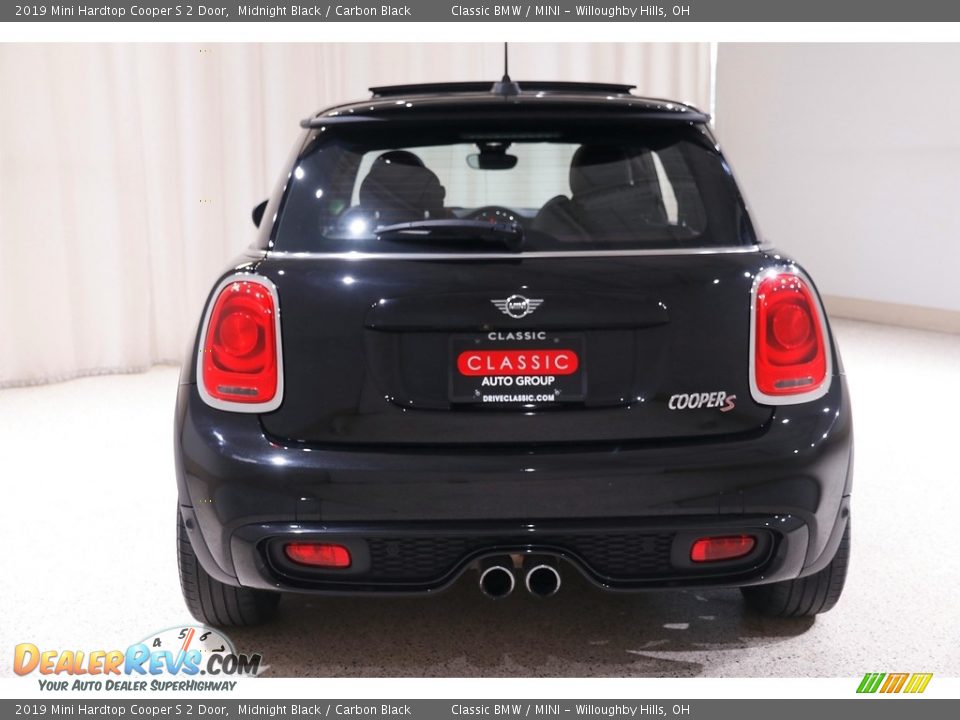 2019 Mini Hardtop Cooper S 2 Door Midnight Black / Carbon Black Photo #17