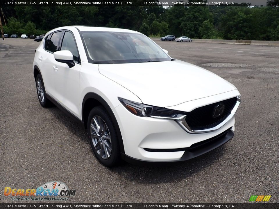 2021 Mazda CX-5 Grand Touring AWD Snowflake White Pearl Mica / Black Photo #3