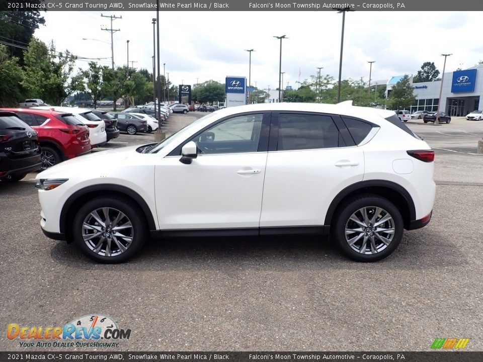 2021 Mazda CX-5 Grand Touring AWD Snowflake White Pearl Mica / Black Photo #6