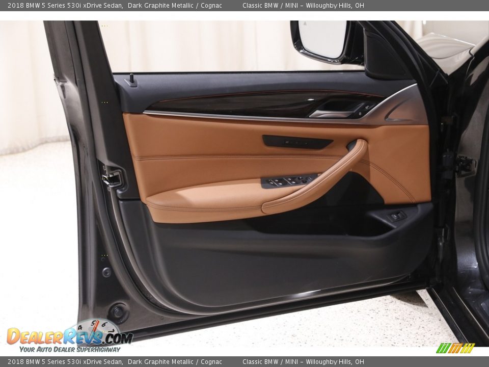 2018 BMW 5 Series 530i xDrive Sedan Dark Graphite Metallic / Cognac Photo #4