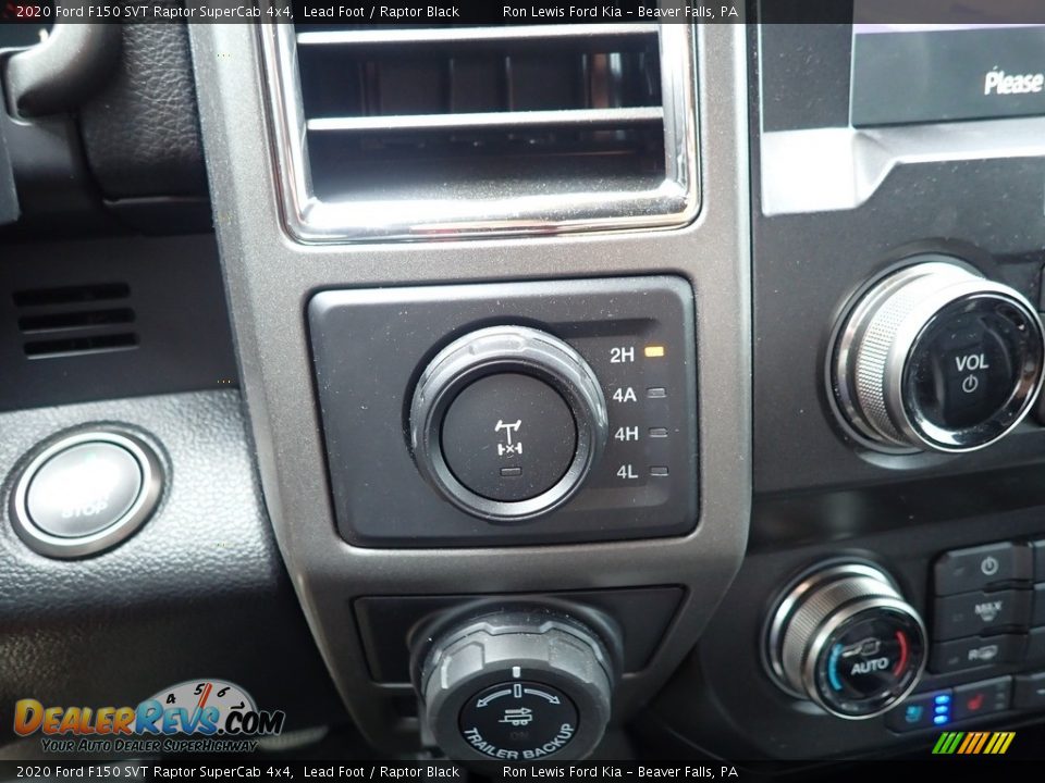 Controls of 2020 Ford F150 SVT Raptor SuperCab 4x4 Photo #21