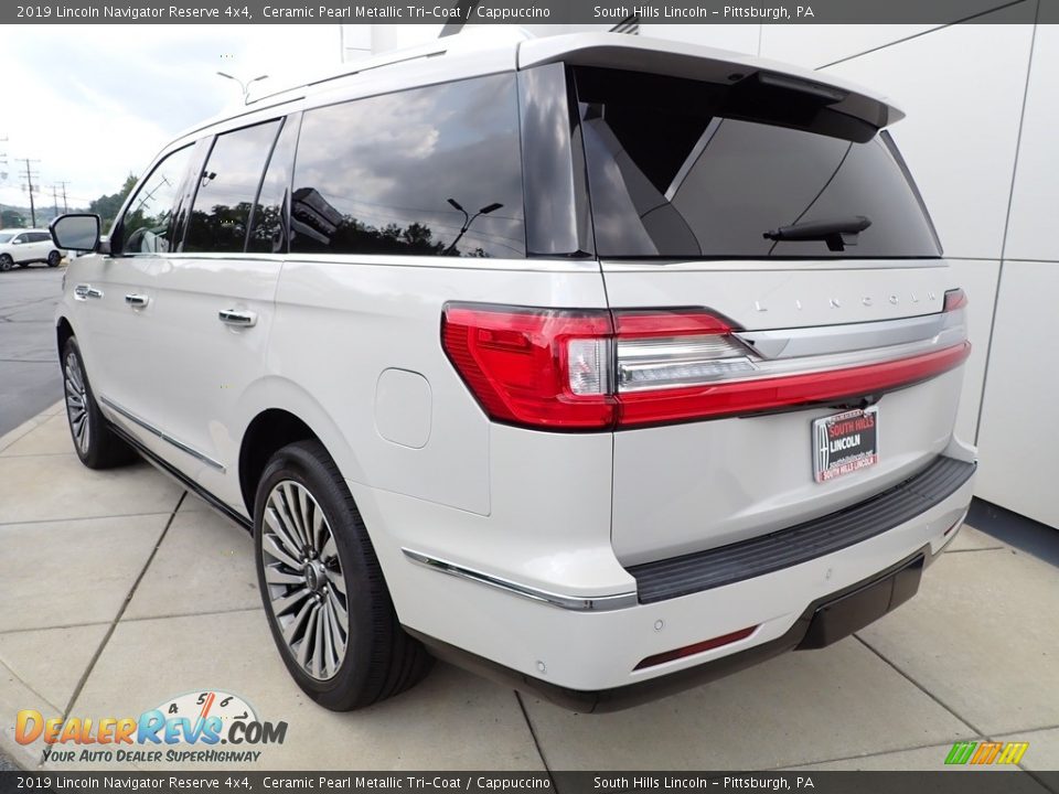 2019 Lincoln Navigator Reserve 4x4 Ceramic Pearl Metallic Tri-Coat / Cappuccino Photo #3