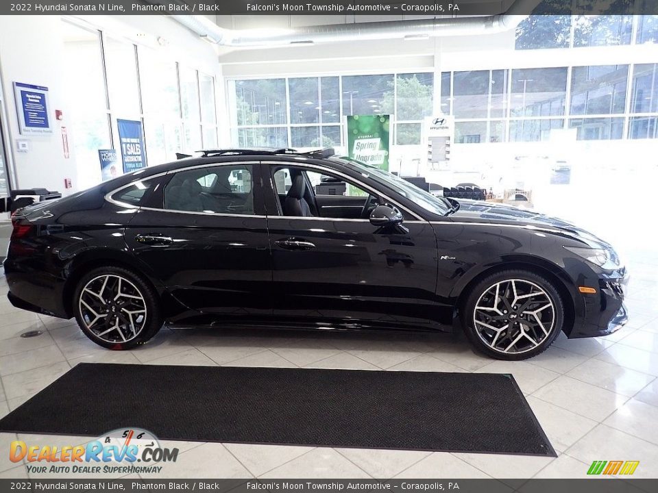 2022 Hyundai Sonata N Line Phantom Black / Black Photo #1