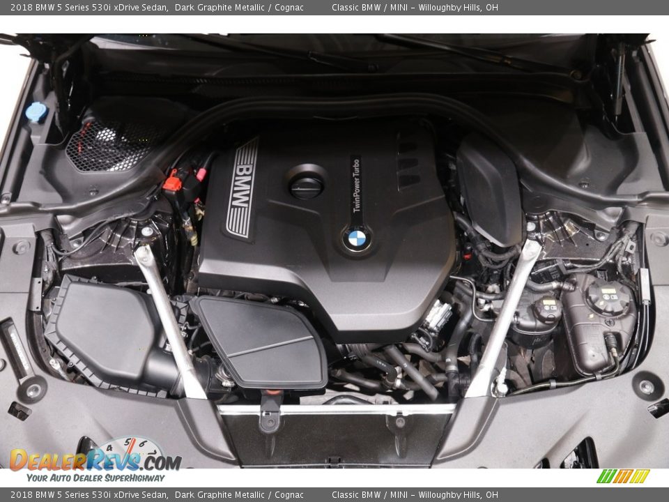 2018 BMW 5 Series 530i xDrive Sedan Dark Graphite Metallic / Cognac Photo #22