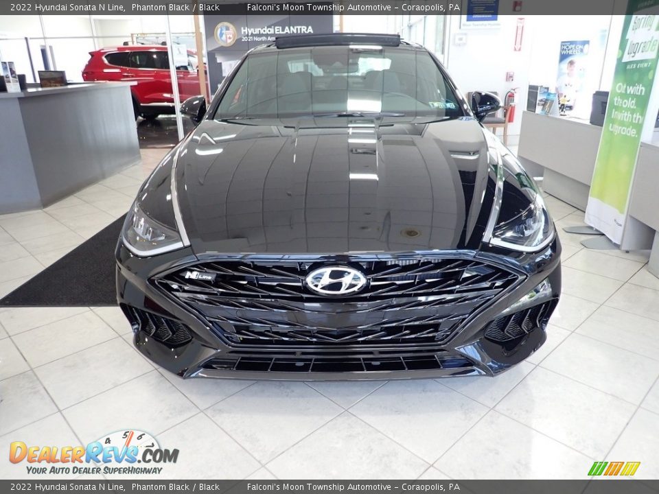 2022 Hyundai Sonata N Line Phantom Black / Black Photo #3