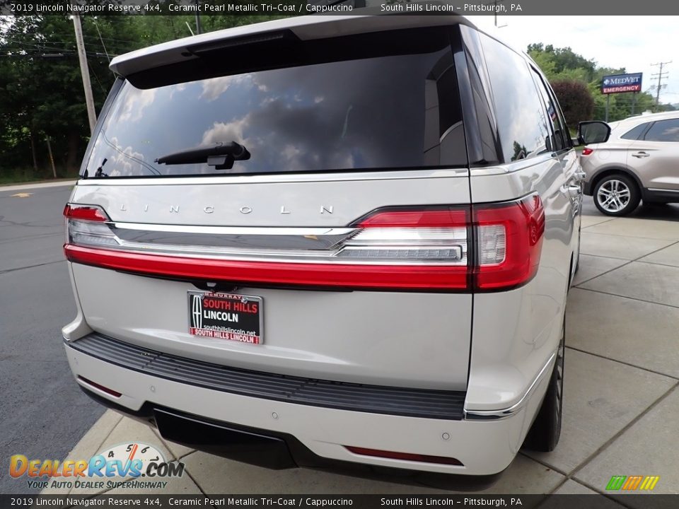 2019 Lincoln Navigator Reserve 4x4 Ceramic Pearl Metallic Tri-Coat / Cappuccino Photo #6