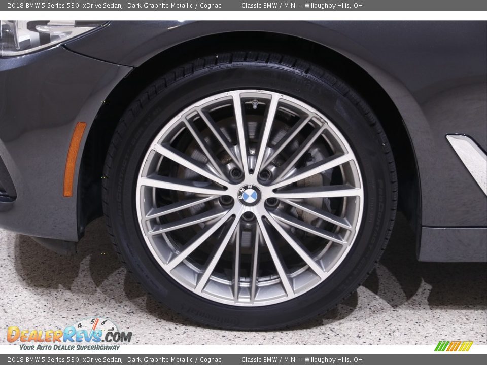 2018 BMW 5 Series 530i xDrive Sedan Dark Graphite Metallic / Cognac Photo #23