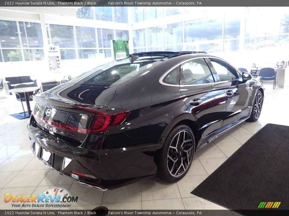 2022 Hyundai Sonata N Line Phantom Black / Black Photo #9