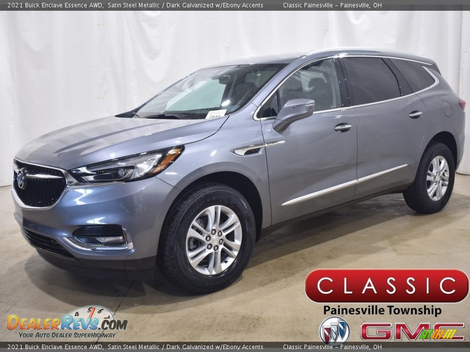 2021 Buick Enclave Essence AWD Satin Steel Metallic / Dark Galvanized w/Ebony Accents Photo #1