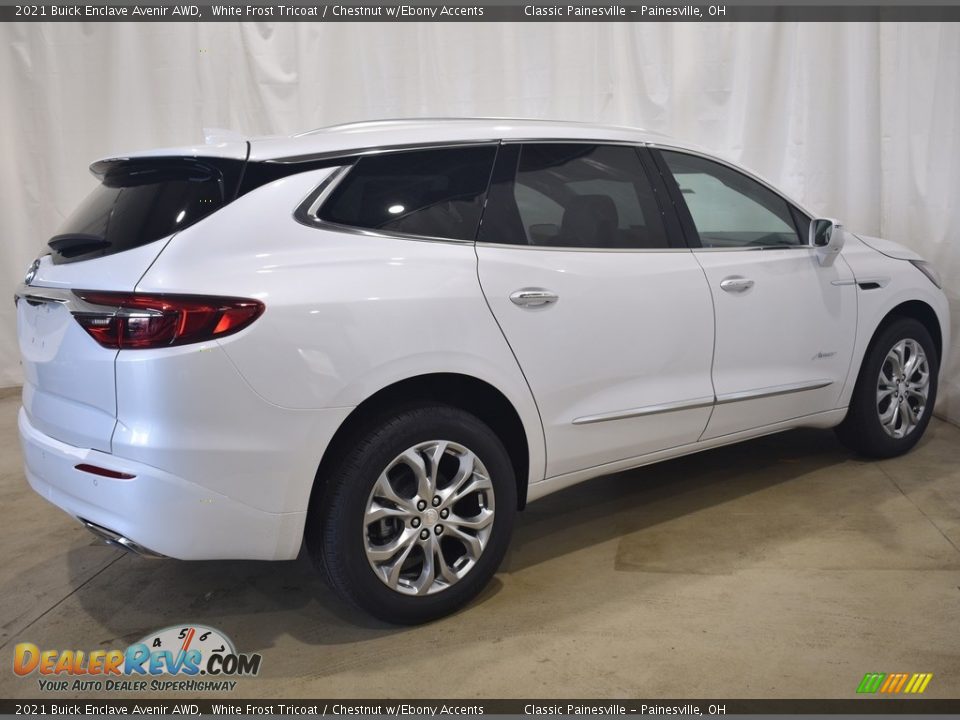 2021 Buick Enclave Avenir AWD White Frost Tricoat / Chestnut w/Ebony Accents Photo #2