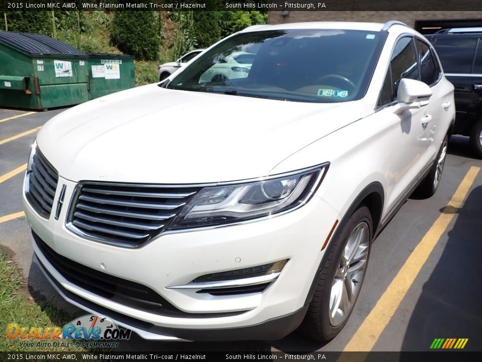 2015 Lincoln MKC AWD White Platinum Metallic Tri-coat / Hazelnut Photo #1