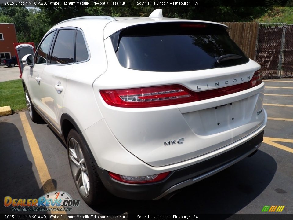 2015 Lincoln MKC AWD White Platinum Metallic Tri-coat / Hazelnut Photo #2