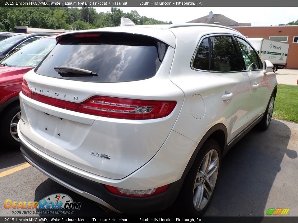 2015 Lincoln MKC AWD White Platinum Metallic Tri-coat / Hazelnut Photo #3