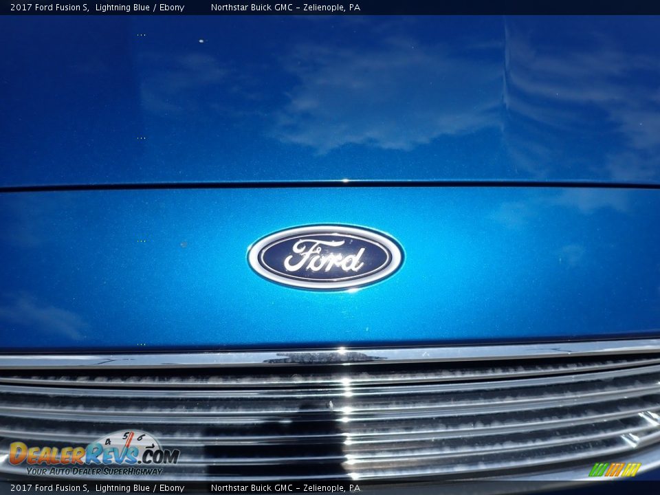 2017 Ford Fusion S Lightning Blue / Ebony Photo #2