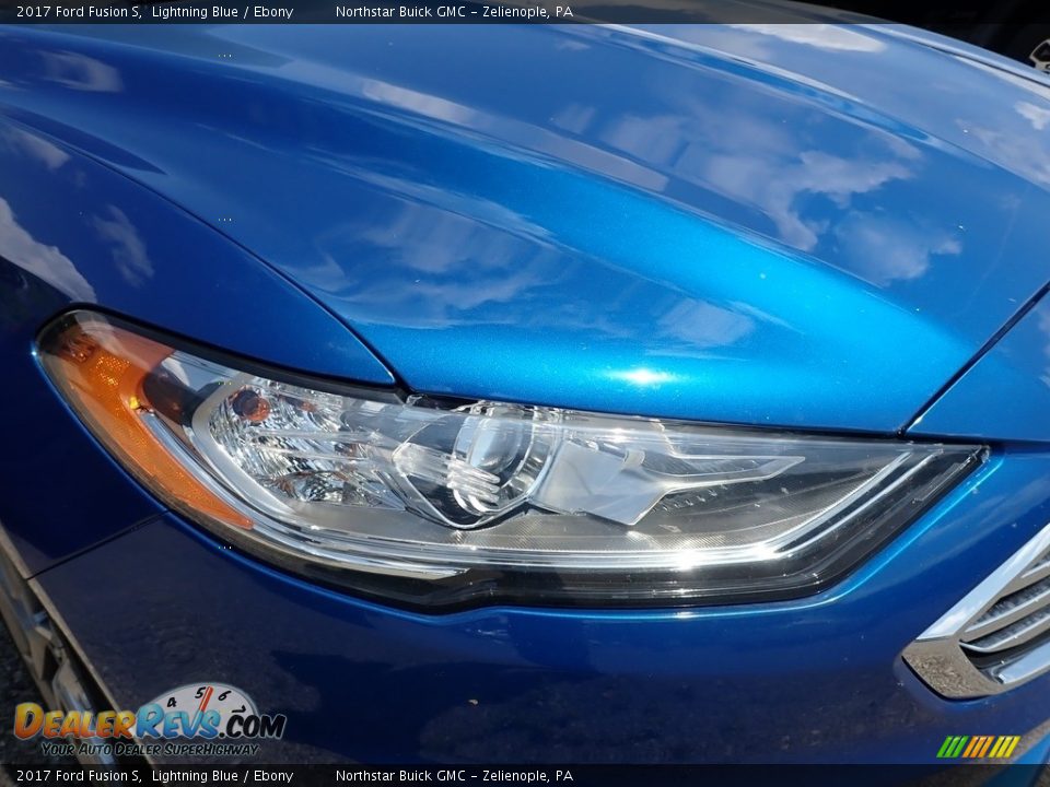 2017 Ford Fusion S Lightning Blue / Ebony Photo #4