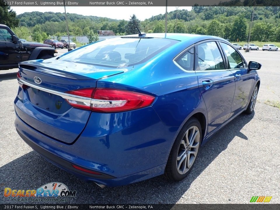 2017 Ford Fusion S Lightning Blue / Ebony Photo #5