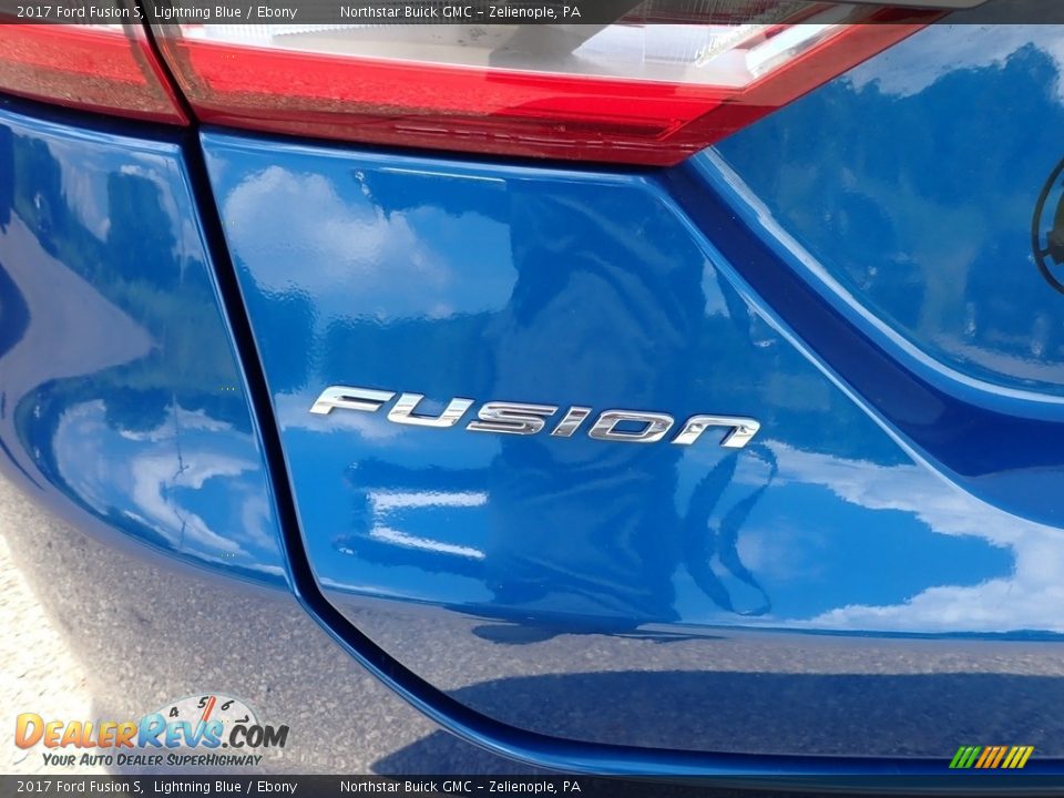 2017 Ford Fusion S Lightning Blue / Ebony Photo #7