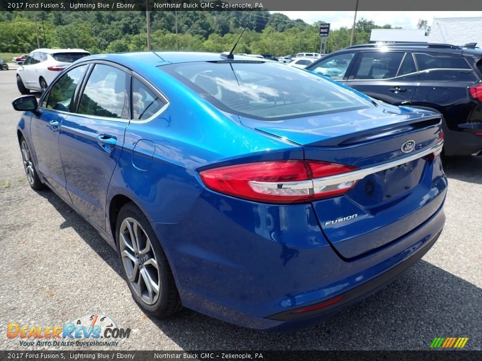 2017 Ford Fusion S Lightning Blue / Ebony Photo #8