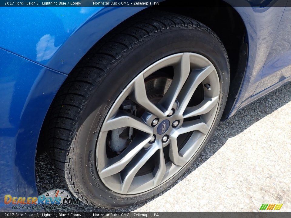 2017 Ford Fusion S Lightning Blue / Ebony Photo #9