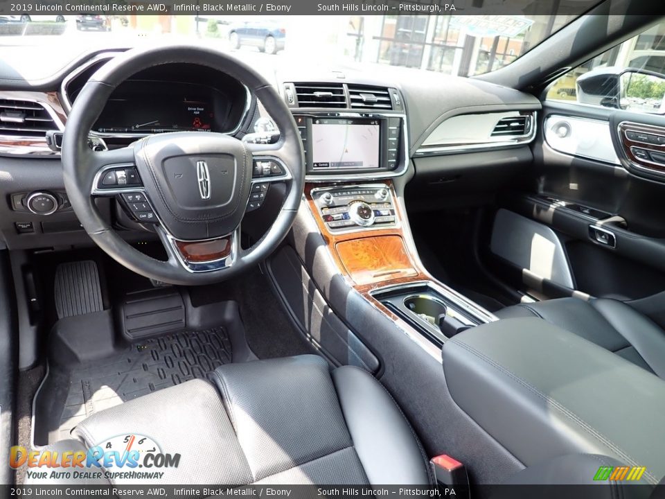 Ebony Interior - 2019 Lincoln Continental Reserve AWD Photo #17