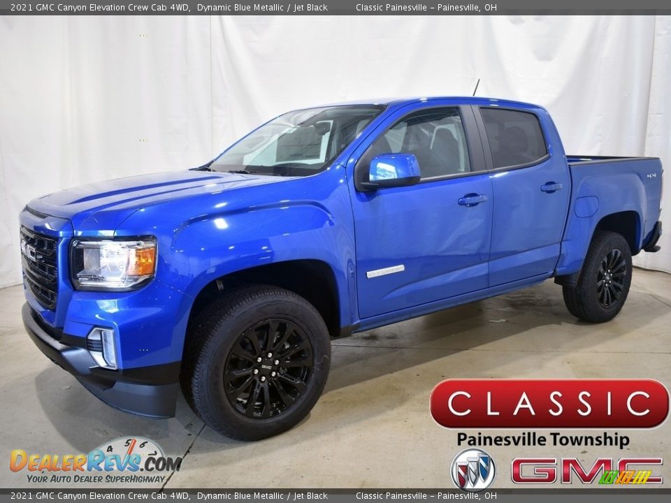 2021 GMC Canyon Elevation Crew Cab 4WD Dynamic Blue Metallic / Jet Black Photo #1