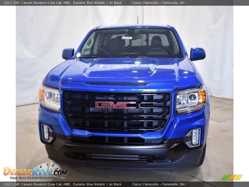 2021 GMC Canyon Elevation Crew Cab 4WD Dynamic Blue Metallic / Jet Black Photo #4