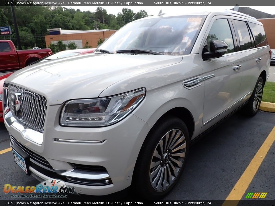 2019 Lincoln Navigator Reserve 4x4 Ceramic Pearl Metallic Tri-Coat / Cappuccino Photo #1