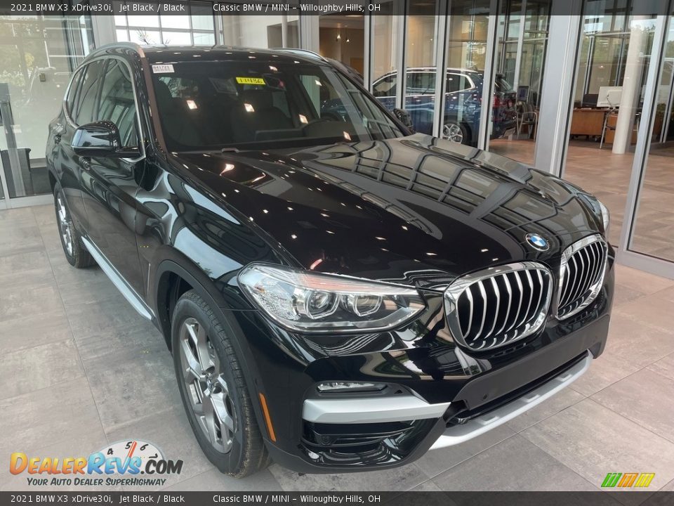 2021 BMW X3 xDrive30i Jet Black / Black Photo #1