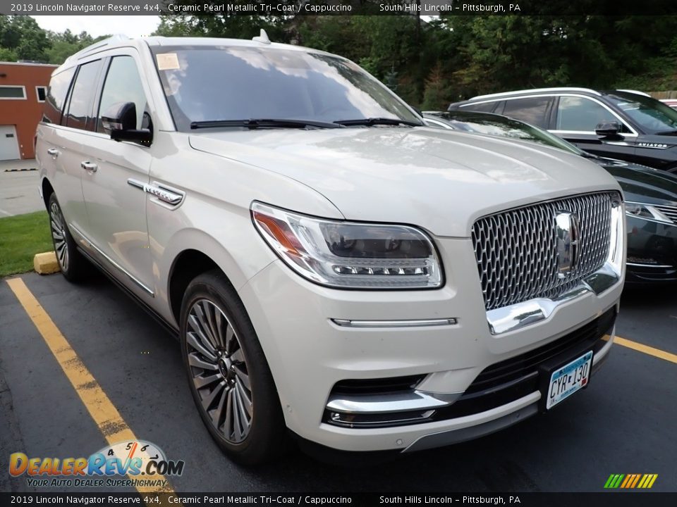 2019 Lincoln Navigator Reserve 4x4 Ceramic Pearl Metallic Tri-Coat / Cappuccino Photo #5