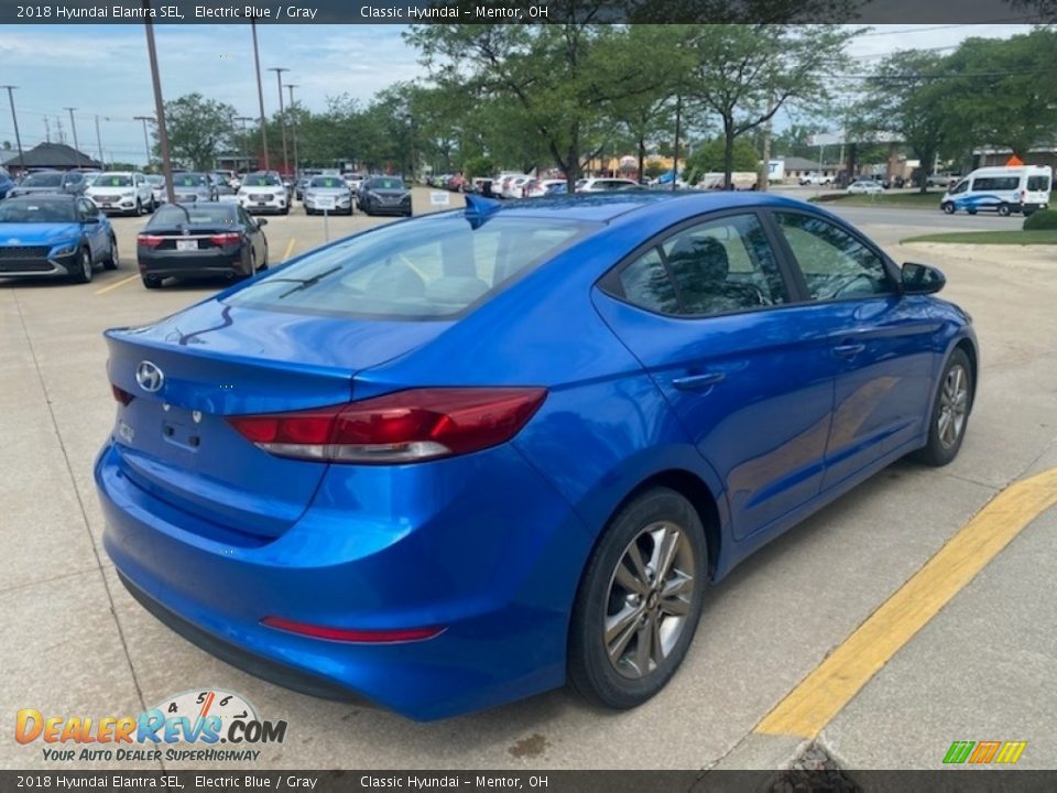 2018 Hyundai Elantra SEL Electric Blue / Gray Photo #2