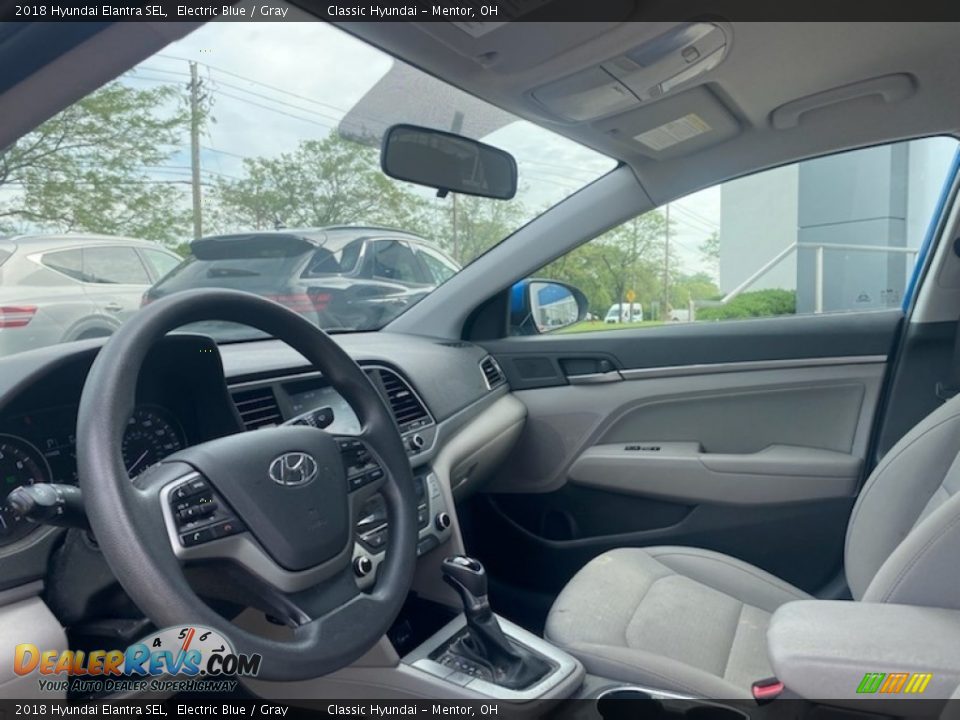 2018 Hyundai Elantra SEL Electric Blue / Gray Photo #3