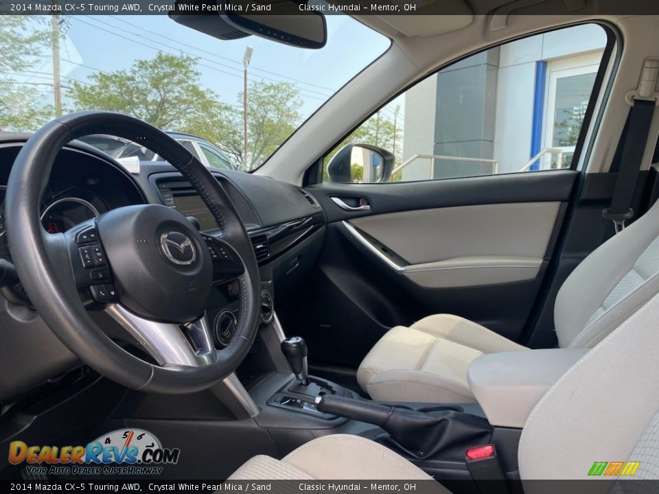 2014 Mazda CX-5 Touring AWD Crystal White Pearl Mica / Sand Photo #3