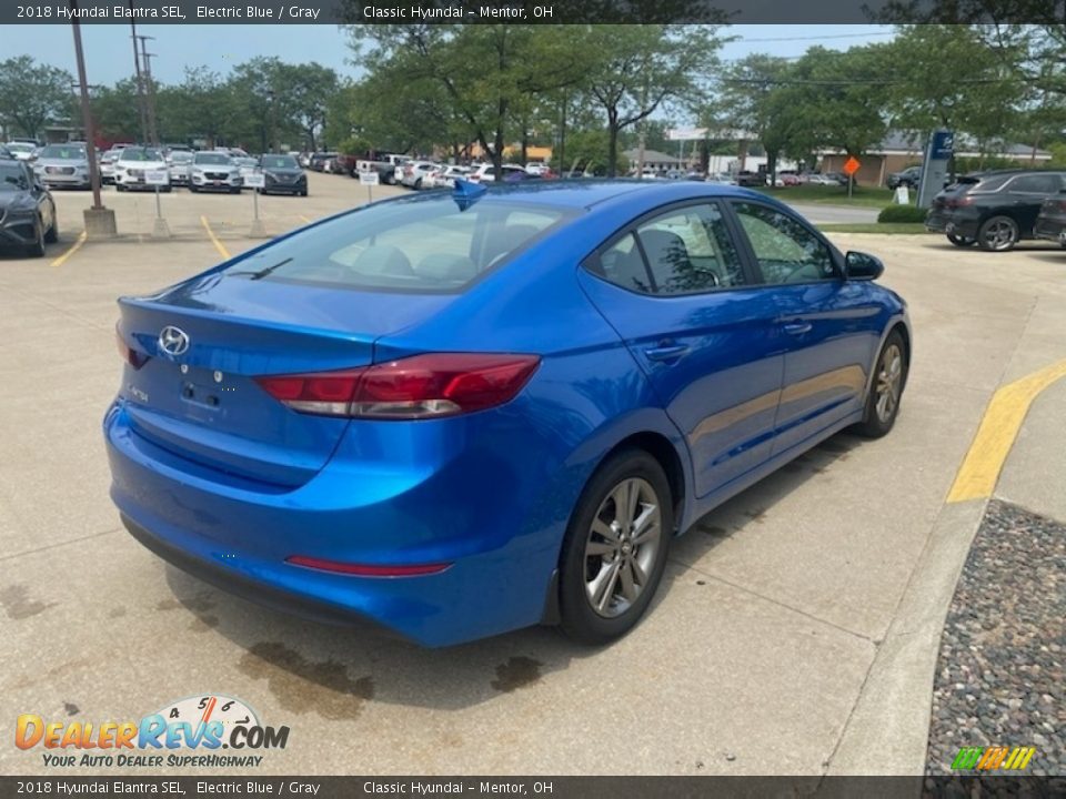 2018 Hyundai Elantra SEL Electric Blue / Gray Photo #2