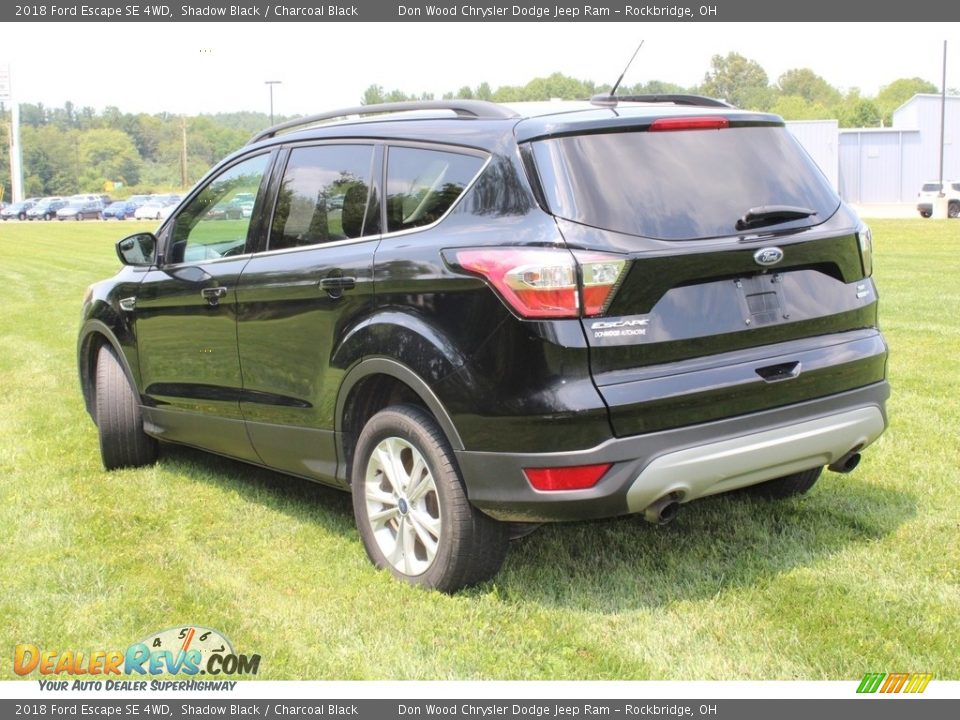 2018 Ford Escape SE 4WD Shadow Black / Charcoal Black Photo #6