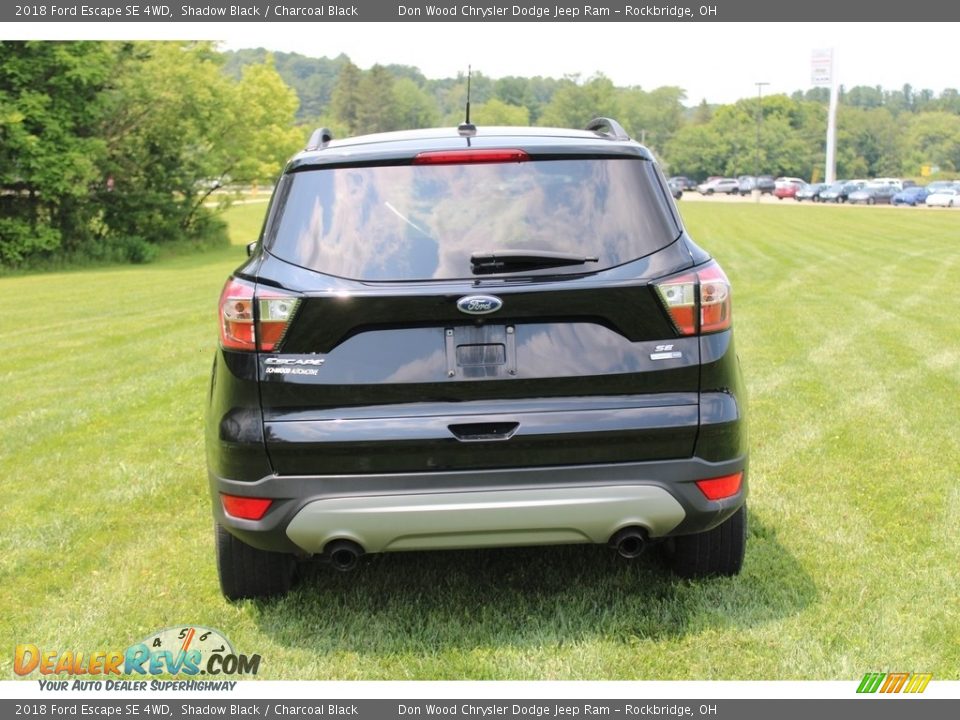 2018 Ford Escape SE 4WD Shadow Black / Charcoal Black Photo #7