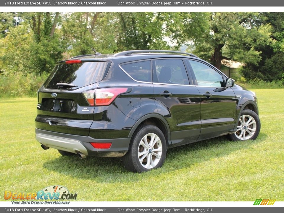 2018 Ford Escape SE 4WD Shadow Black / Charcoal Black Photo #8