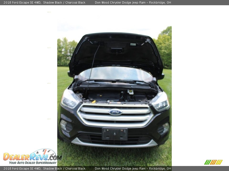 2018 Ford Escape SE 4WD Shadow Black / Charcoal Black Photo #10