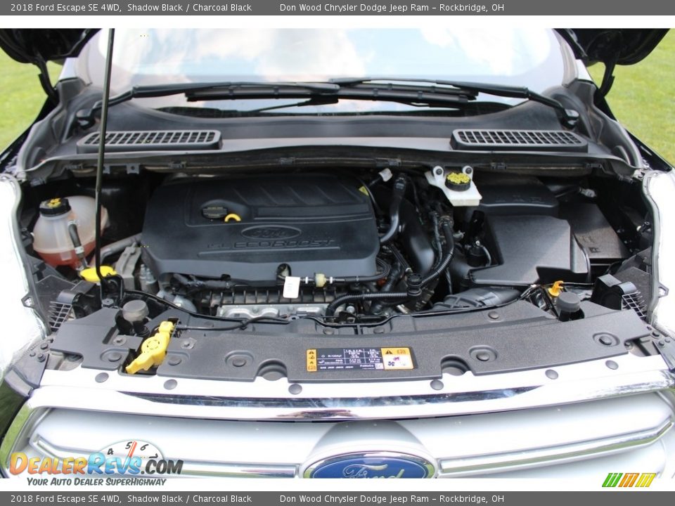 2018 Ford Escape SE 4WD Shadow Black / Charcoal Black Photo #11