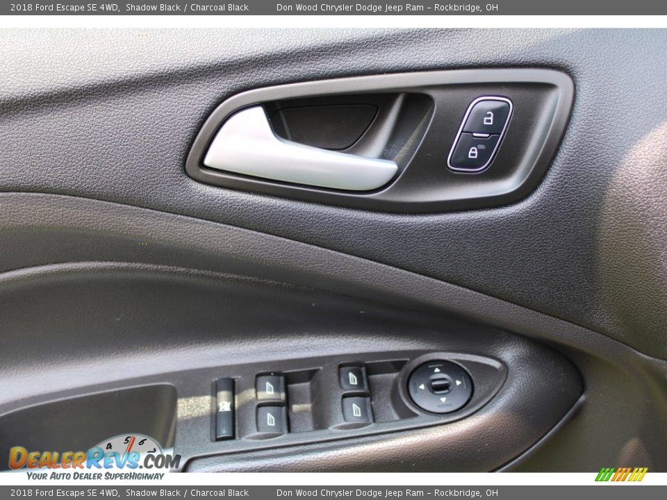 2018 Ford Escape SE 4WD Shadow Black / Charcoal Black Photo #16