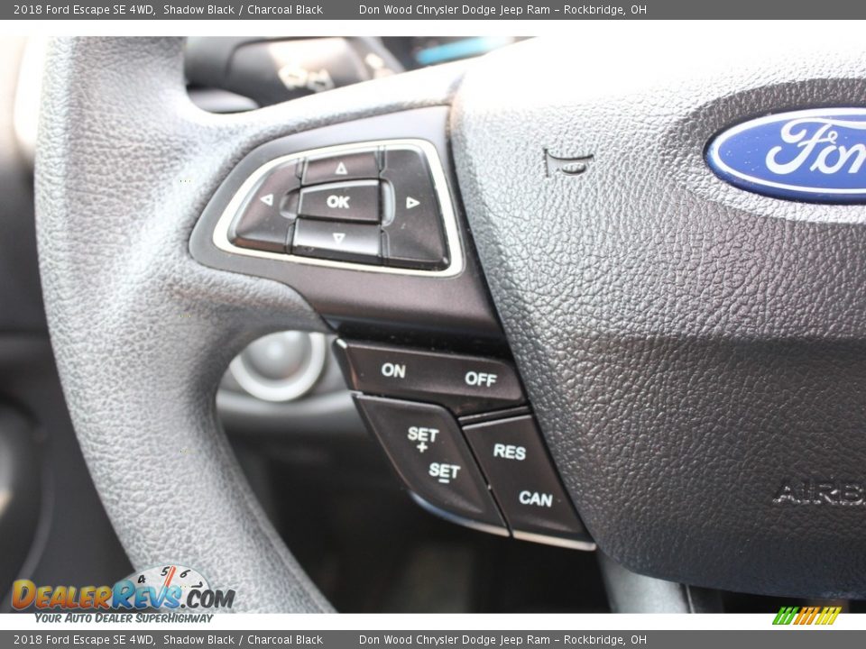 2018 Ford Escape SE 4WD Shadow Black / Charcoal Black Photo #20