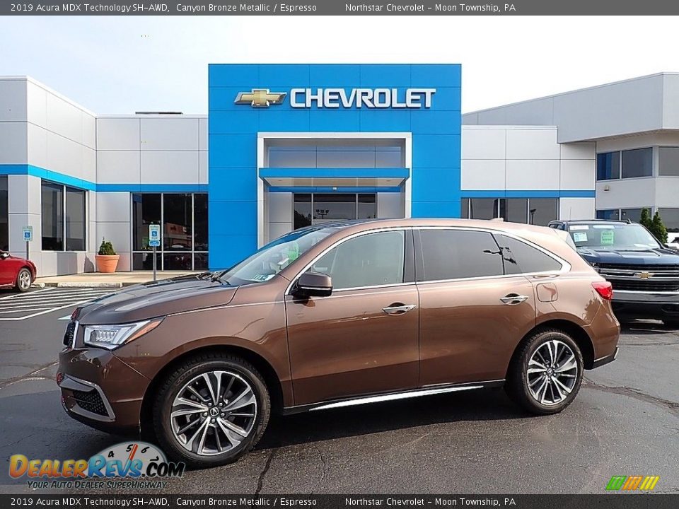 2019 Acura MDX Technology SH-AWD Canyon Bronze Metallic / Espresso Photo #1