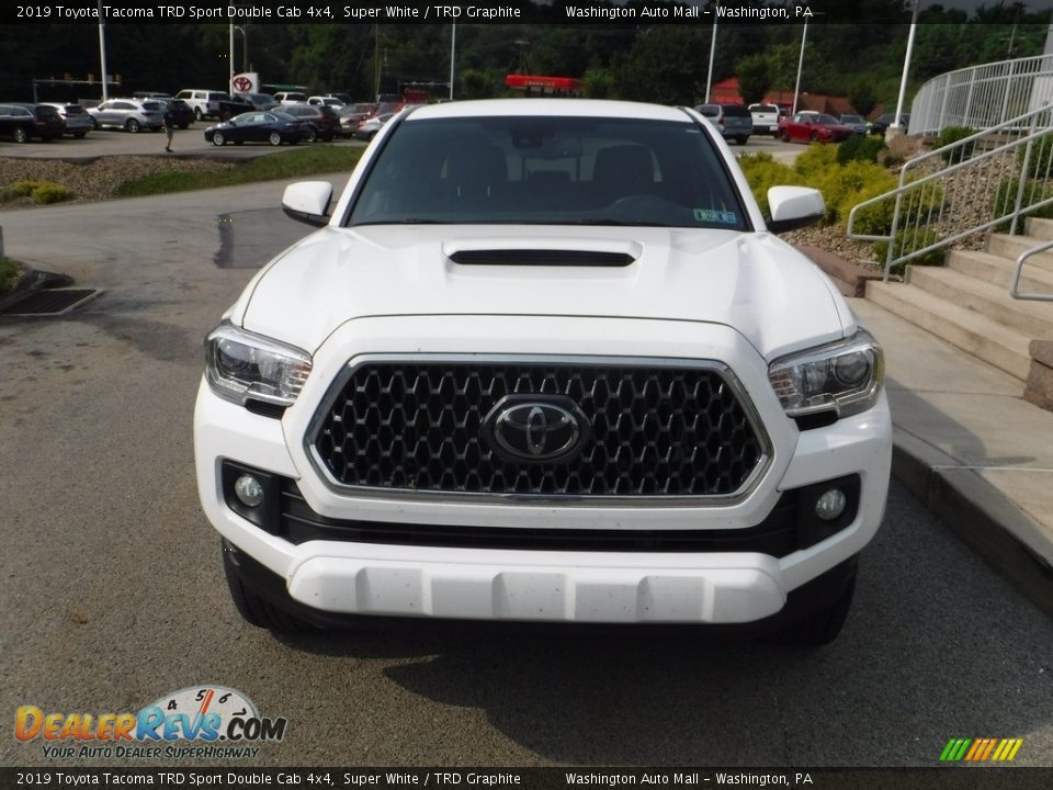 2019 Toyota Tacoma TRD Sport Double Cab 4x4 Super White / TRD Graphite Photo #11