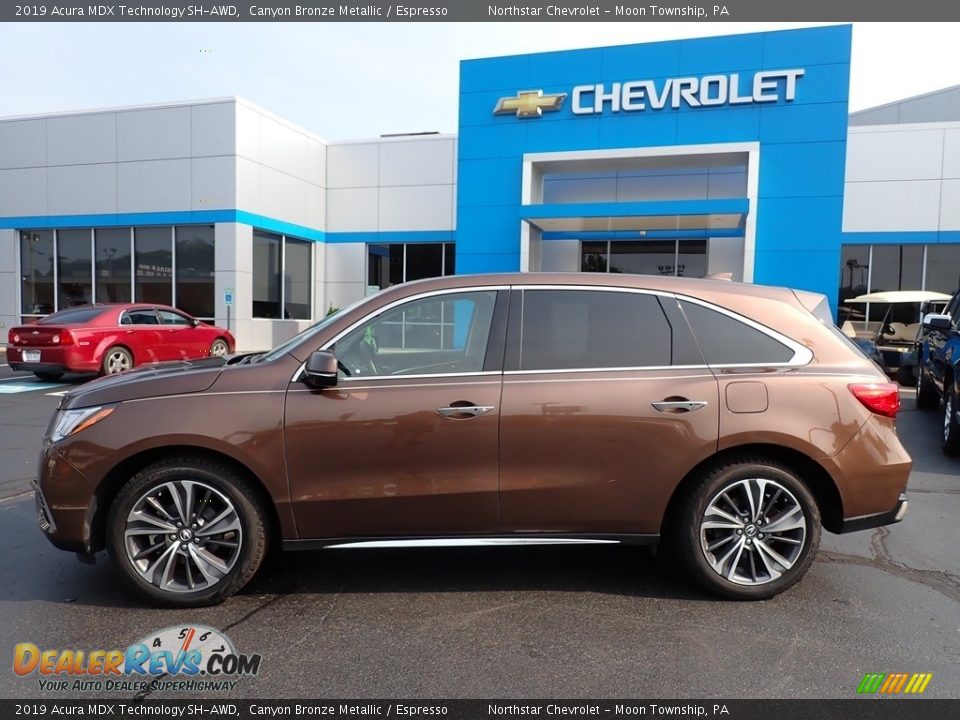 2019 Acura MDX Technology SH-AWD Canyon Bronze Metallic / Espresso Photo #3