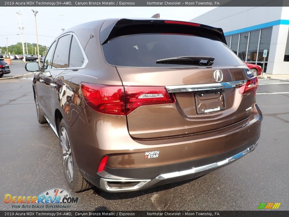 2019 Acura MDX Technology SH-AWD Canyon Bronze Metallic / Espresso Photo #5