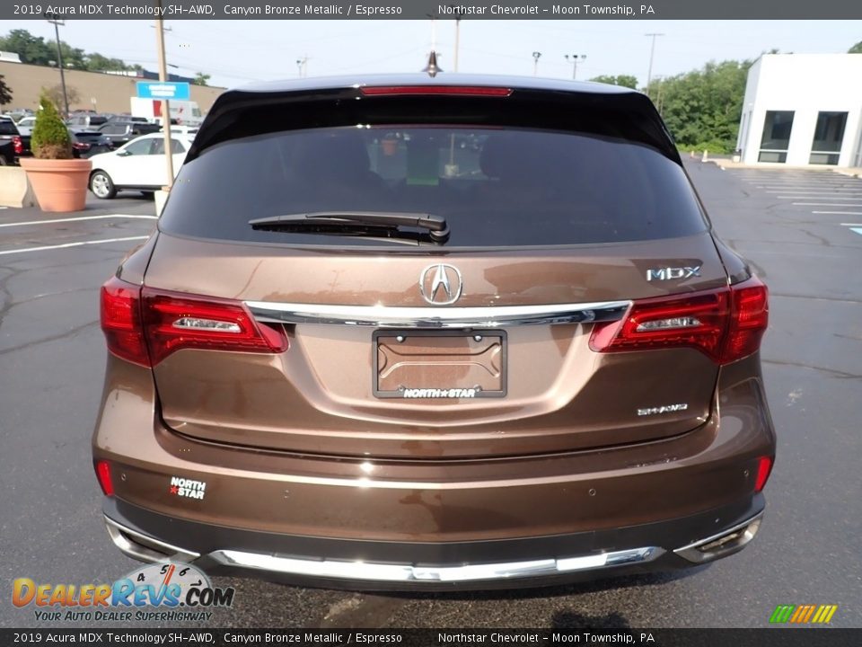 2019 Acura MDX Technology SH-AWD Canyon Bronze Metallic / Espresso Photo #6